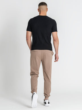 t-shirts / Black Dimension Knit Tee
