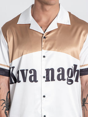 shirts / Gold Smoke Satin Shirt