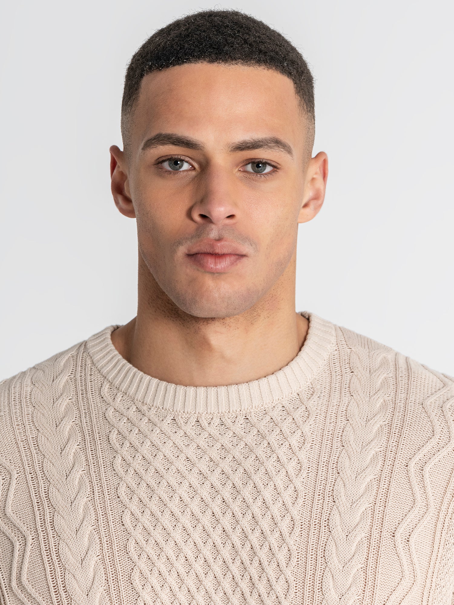 sweats / Camel Cable Knit Sweater