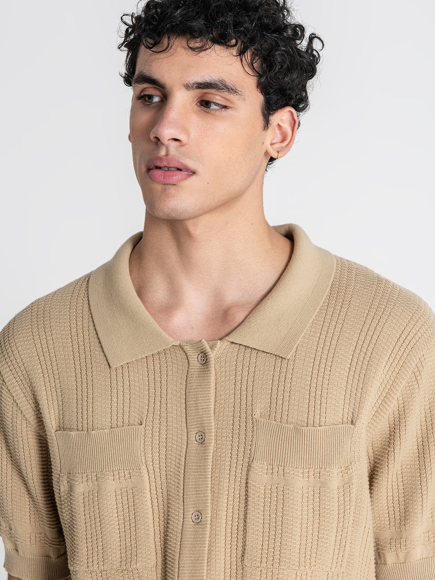 shirts / Camel Label Knit Set