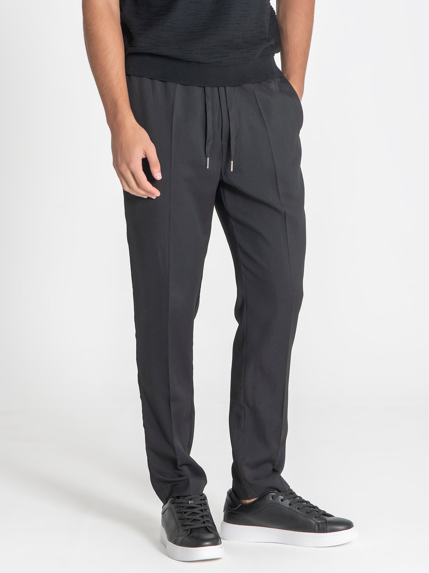 pants / Black Drawstring Pants