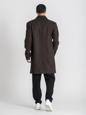 overcoats / Brown Oxford Coat