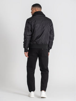 jackets / Black Aviator Jacket