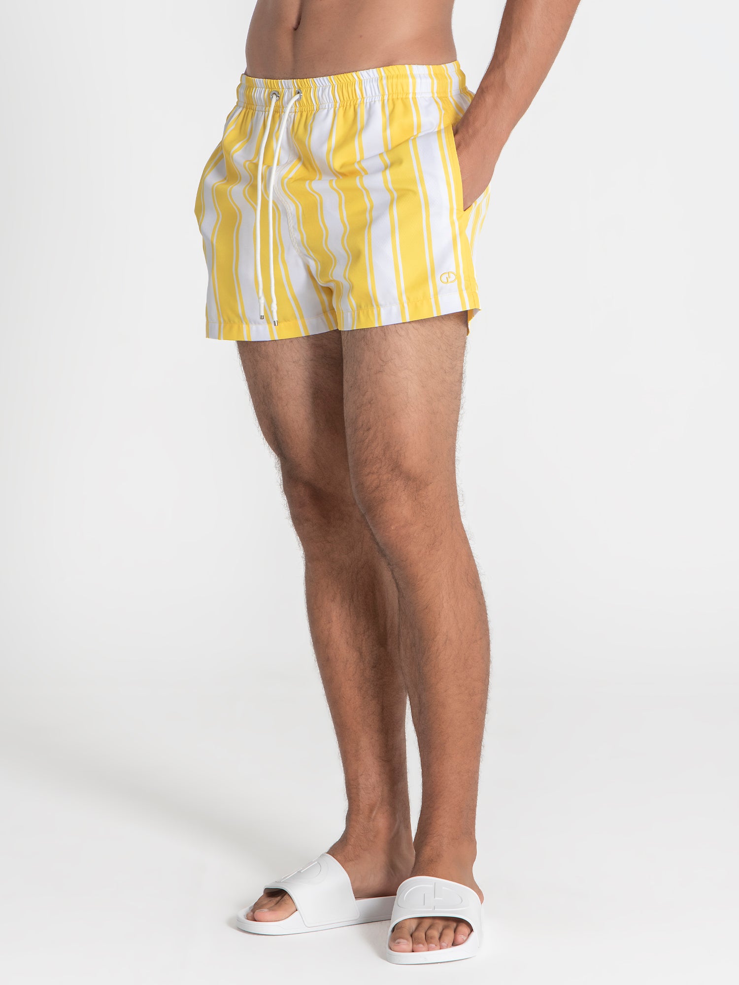 swimshorts / Yellow Striped Swimshorts