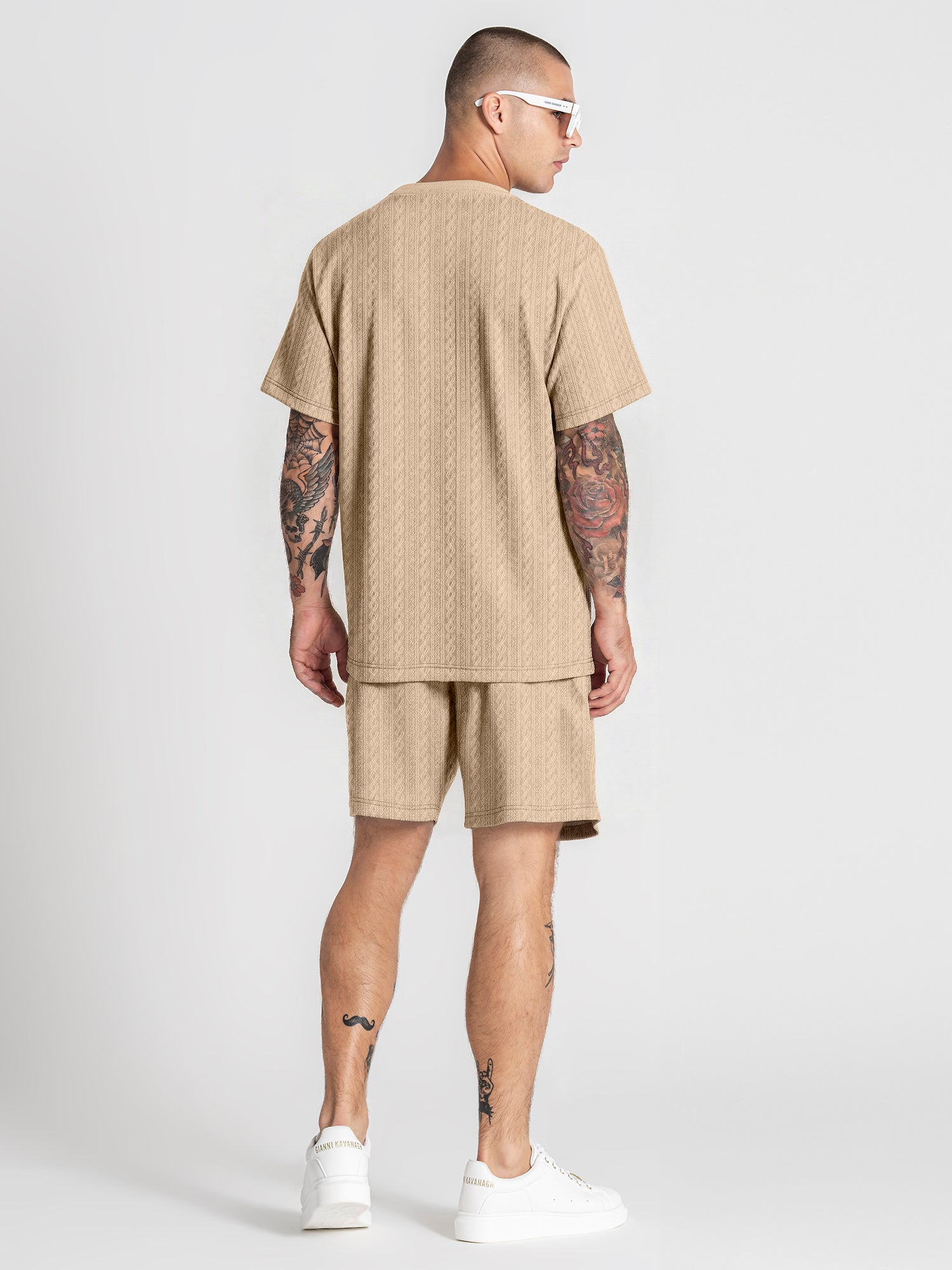 t-shirts / Beige Texture Tee