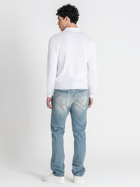 polos / White Essential Knit Polo