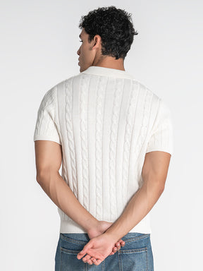 polos / White Towel Knit Polo