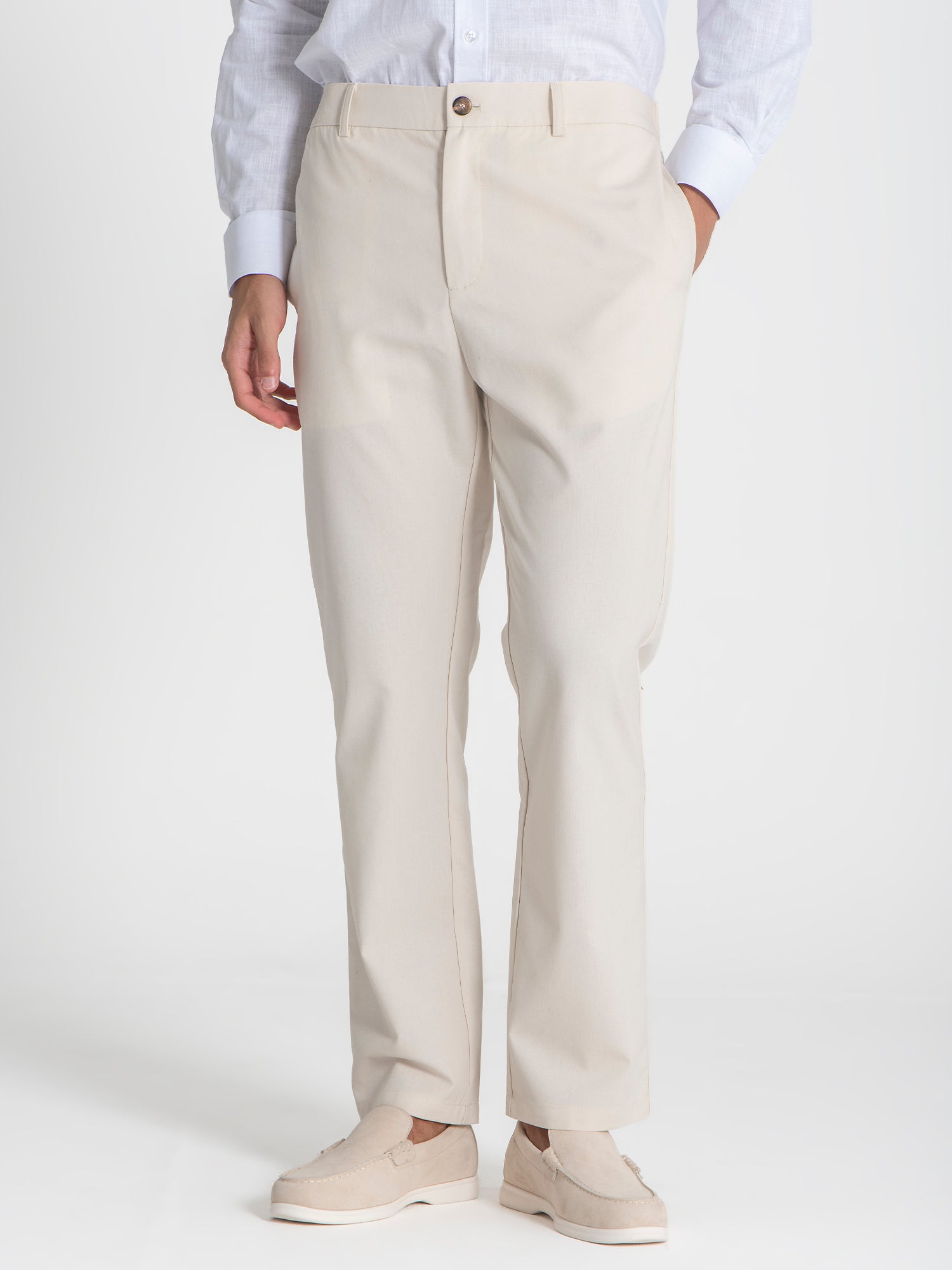 Beige Smart Pants
