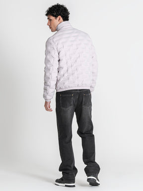 jackets / Grey Code Puffer Jacket