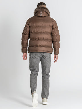 puffers / Brown GK Puffer Jacket
