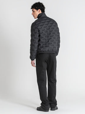 jackets / Black Code Puffer Jacket