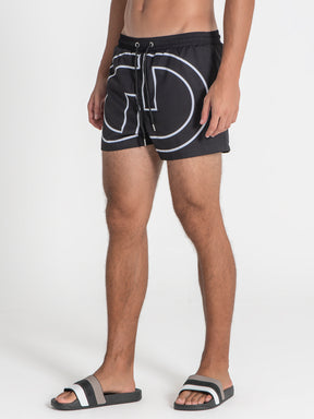 swimshorts / Black Wide Swimshorts