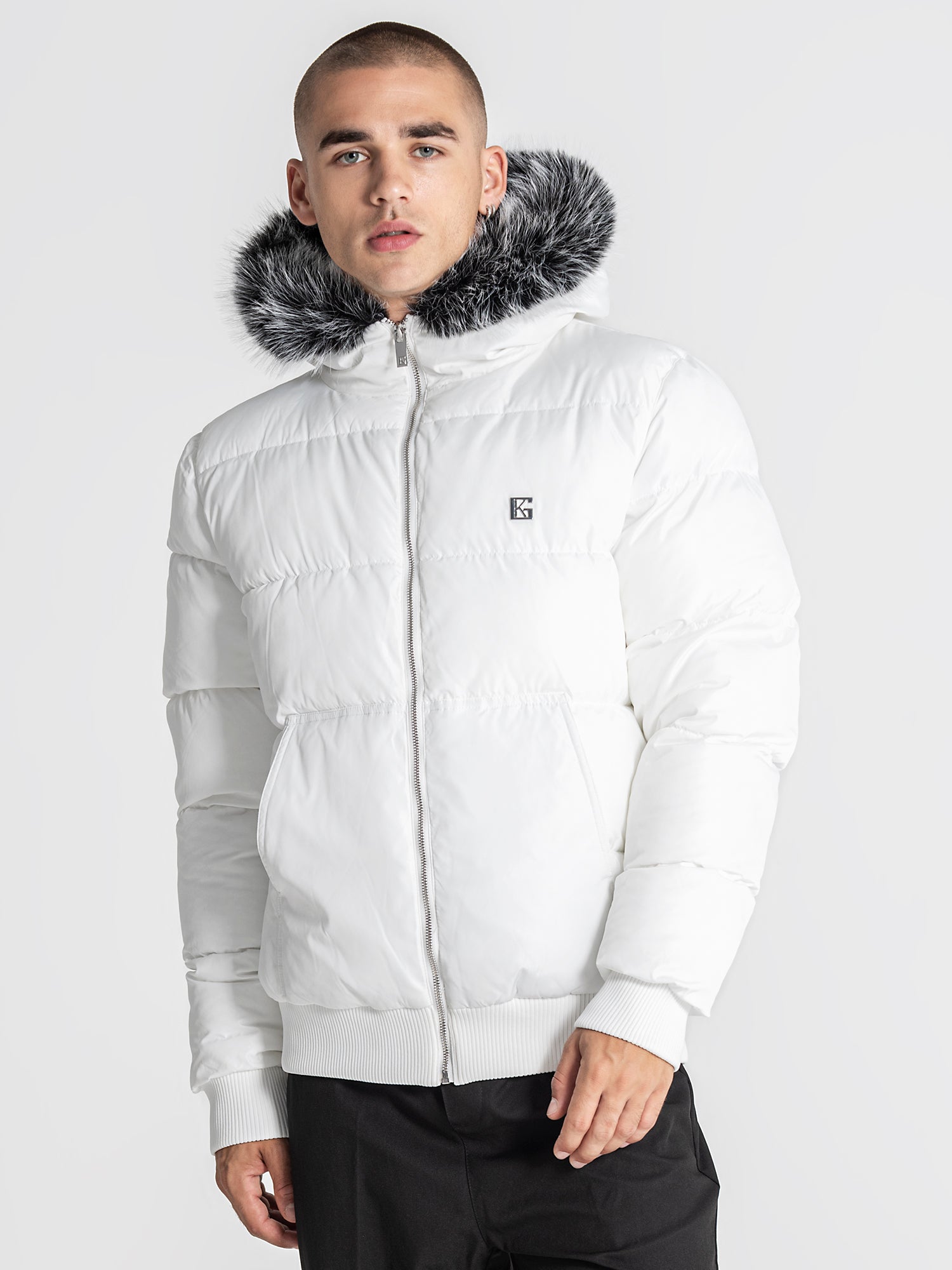 White Essential Puffer Jacket