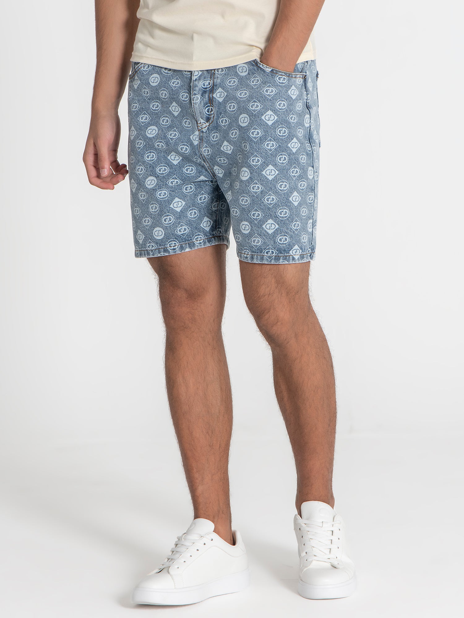 shorts / Blue GG Gram Denim Shorts
