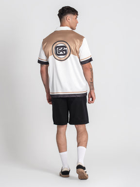 shirts / Gold Smoke Satin Shirt
