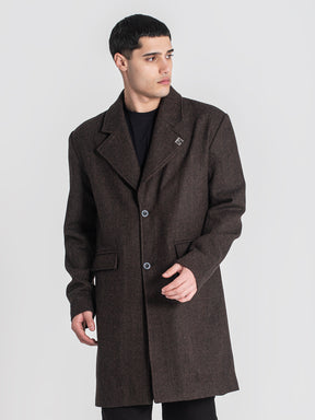 overcoats / Brown Oxford Coat