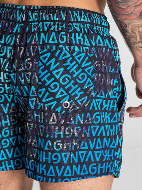 swimshorts / Multicolor Palms Swimshorts