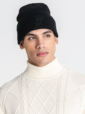 sweats / White Cable Knit Turtleneck