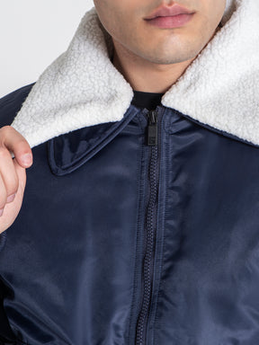 jackets / Dark Blue Aviator Jacket