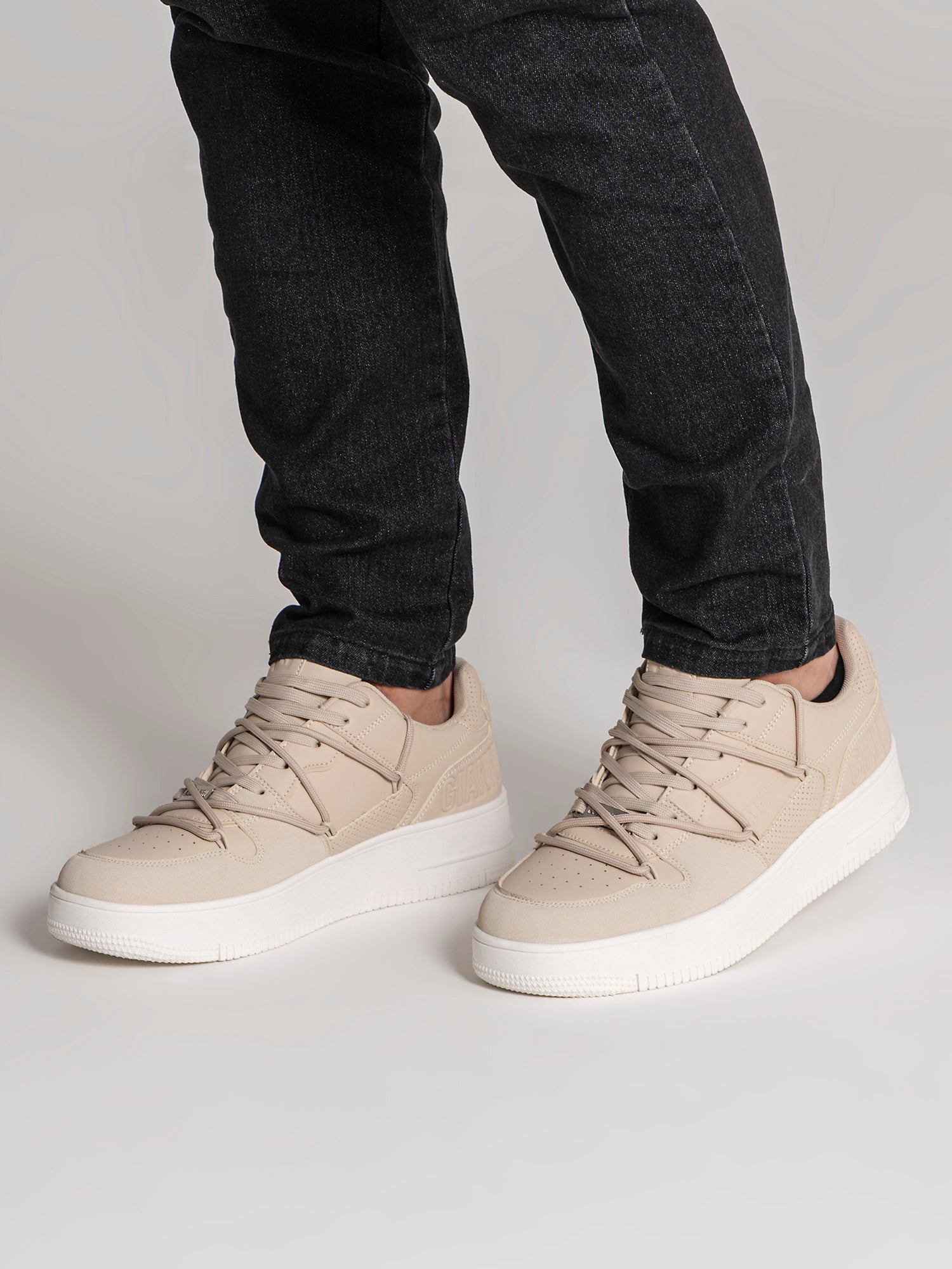 sneakers / Beige Wrapped Sneakers