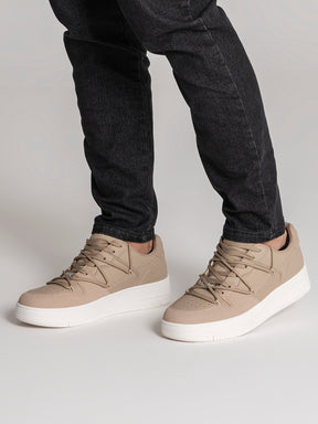 sneakers / Taupe Wrapped Sneakers