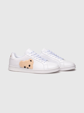 sneakers / White Plush Sneakers