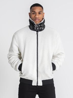 jackets / White Cocoon Sherpa Jacket