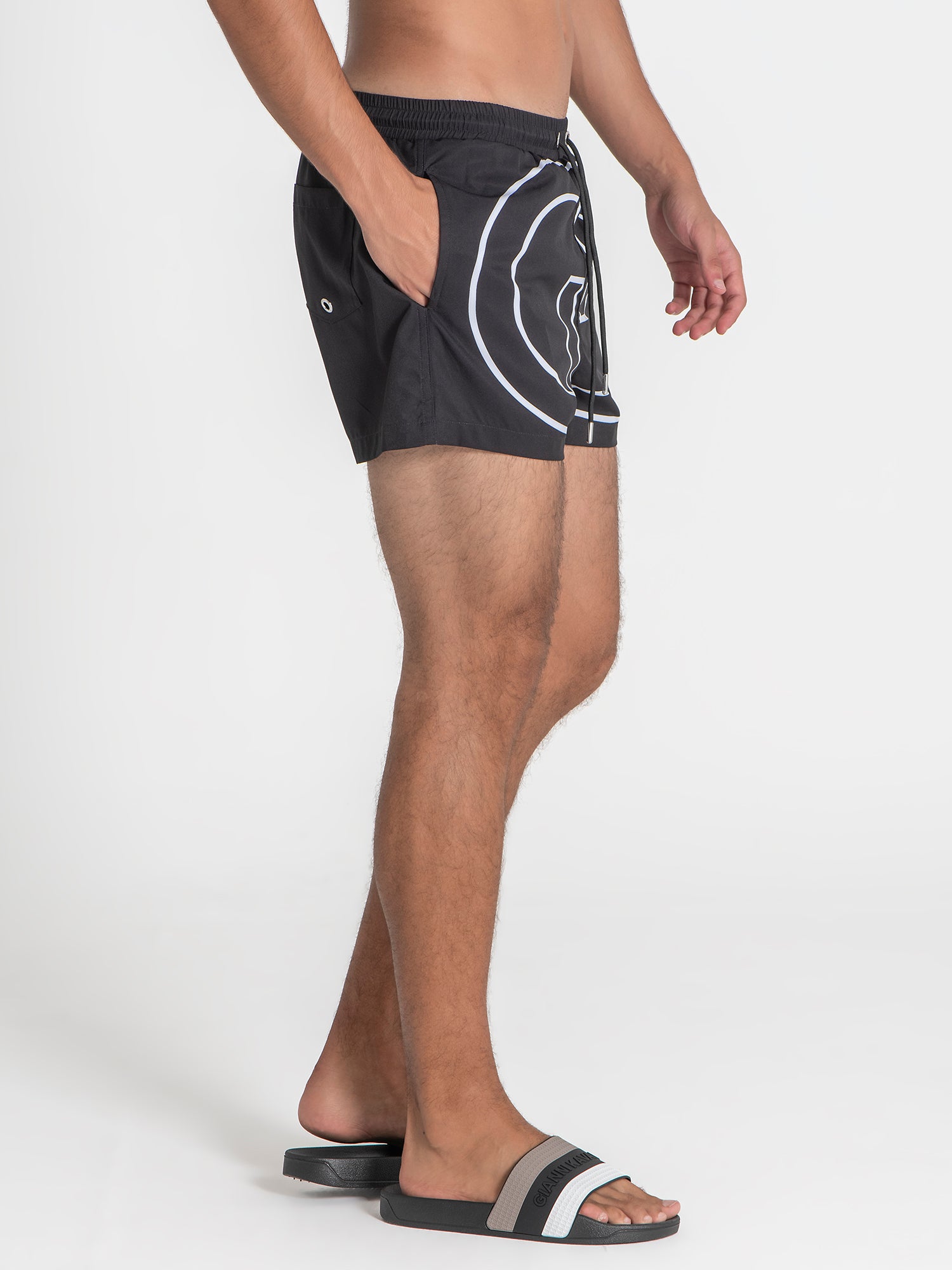 swimshorts / Black Wide Swimshorts