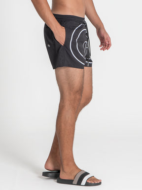 swimshorts / Black Wide Swimshorts
