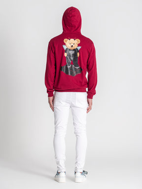 zip jackets / Burgundy Doppelganger Hoodie Jacket