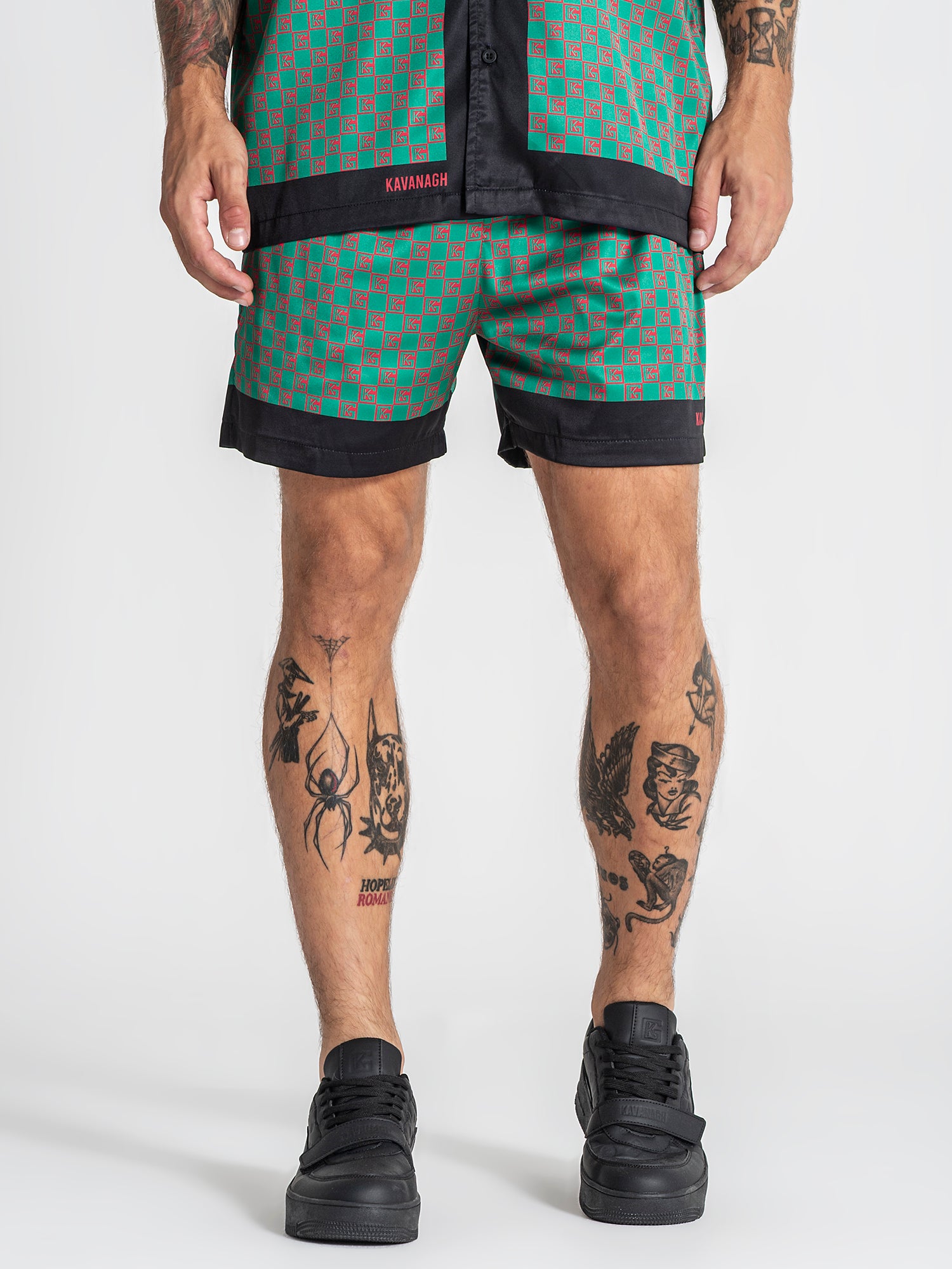 shorts / Green GK Mania Satin Shorts