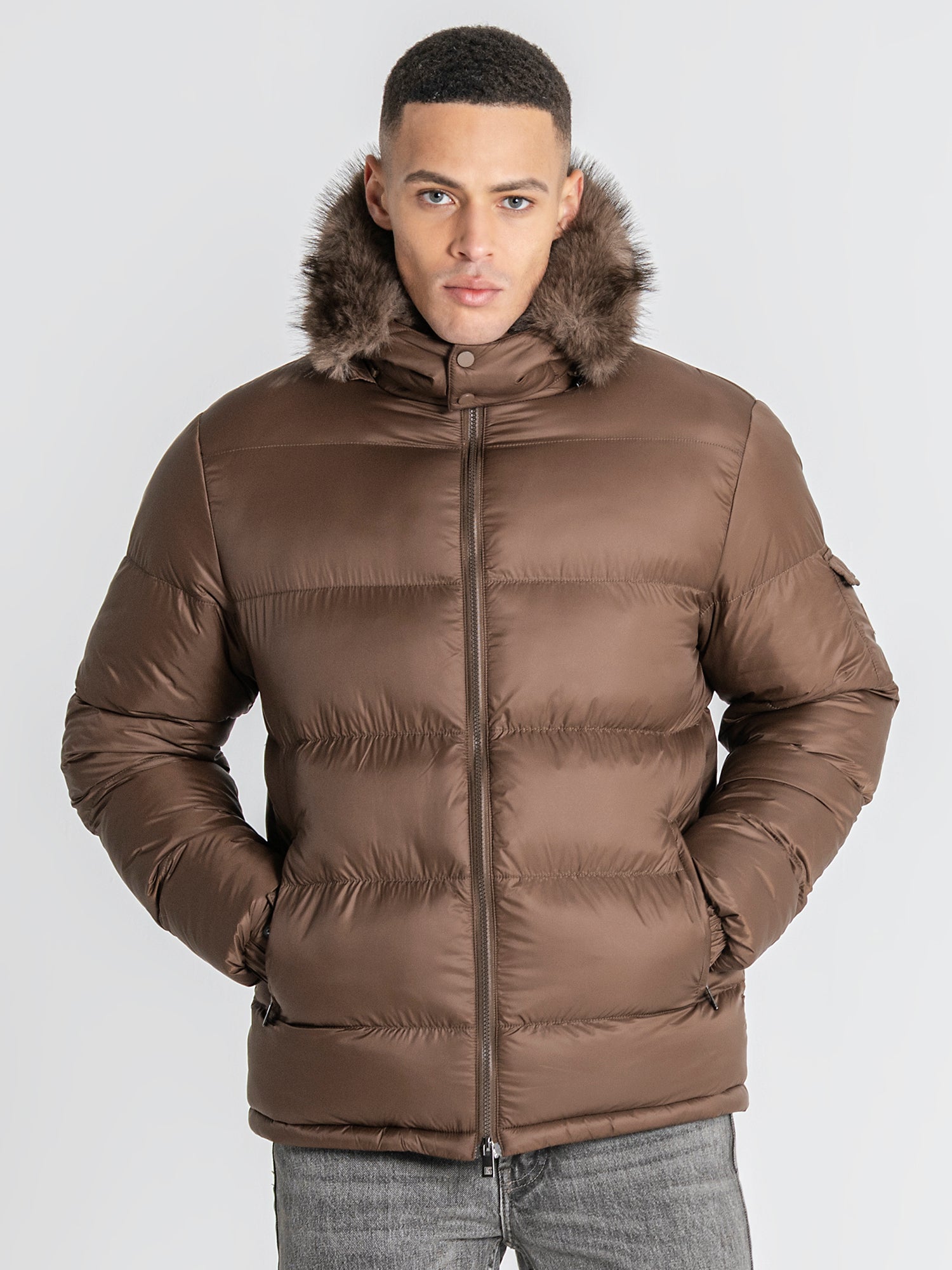 puffers / Brown GK Puffer Jacket
