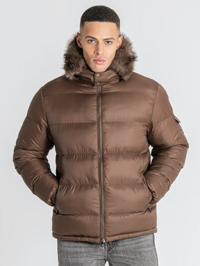 puffers / Brown GK Puffer Jacket