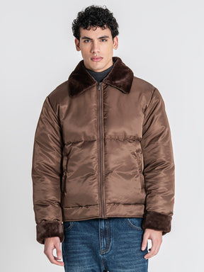 puffers / Brown GG Puffer Jacket