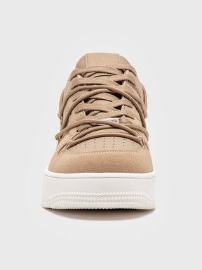 sneakers / Taupe Wrapped Sneakers