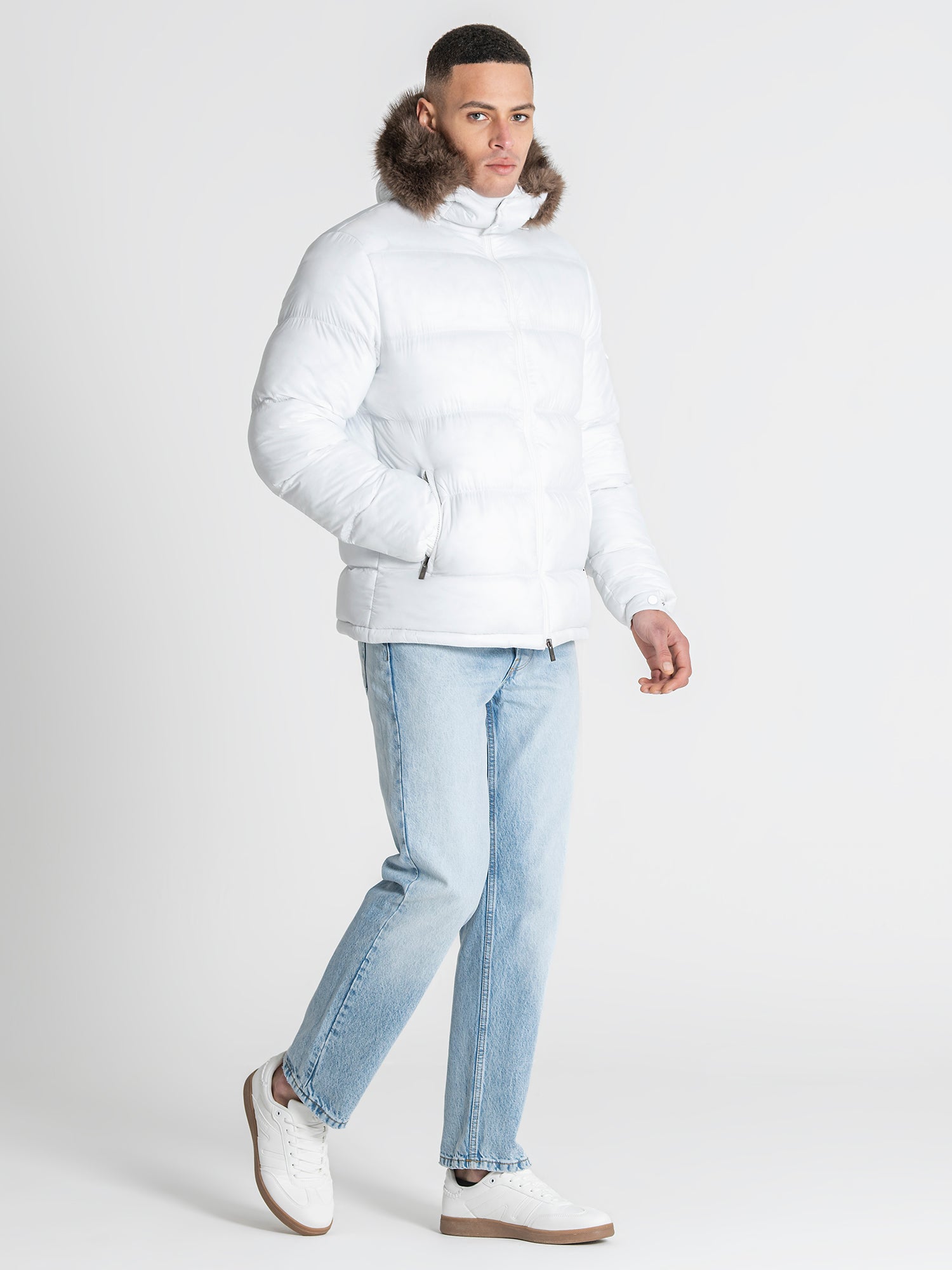 puffers / White GK Puffer Jacket