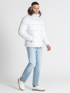 puffers / White GK Puffer Jacket