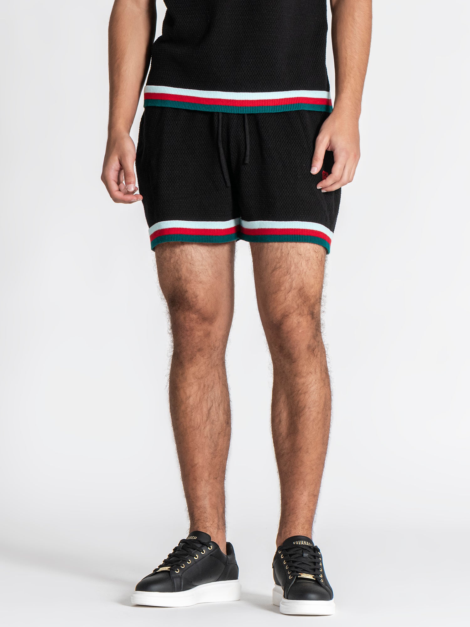 t-shirts / Black Striped GK Knit Set