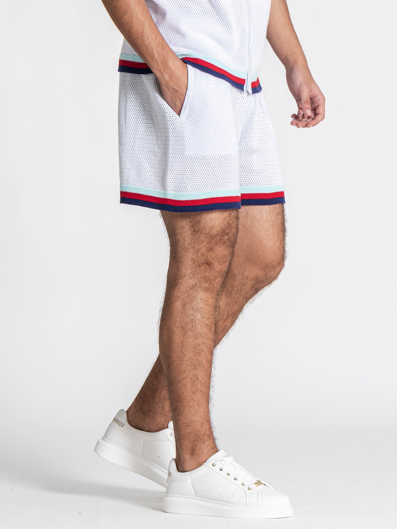 shirts / White Striped GK Knit Set