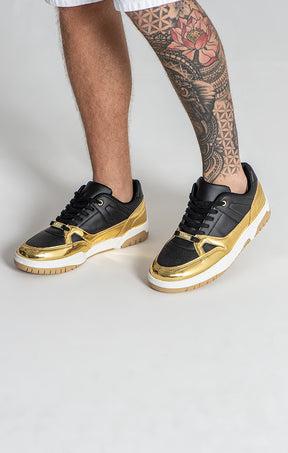 Gold Luxe Track Sneakers