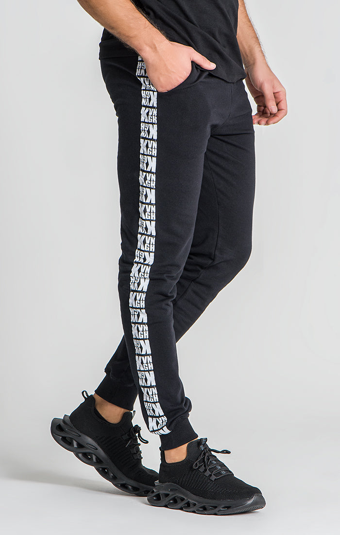 Black Culture Tape Joggers