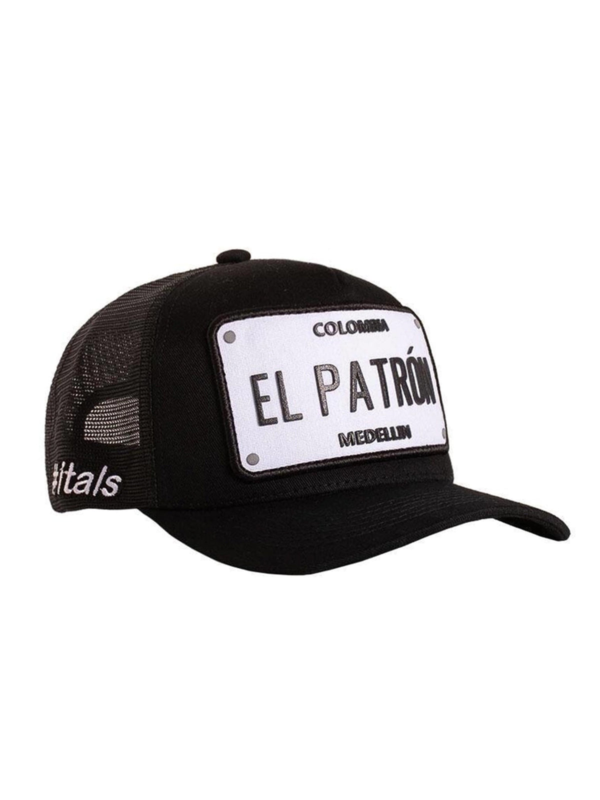 Boné Itals El Patrón Preto Patch Branco