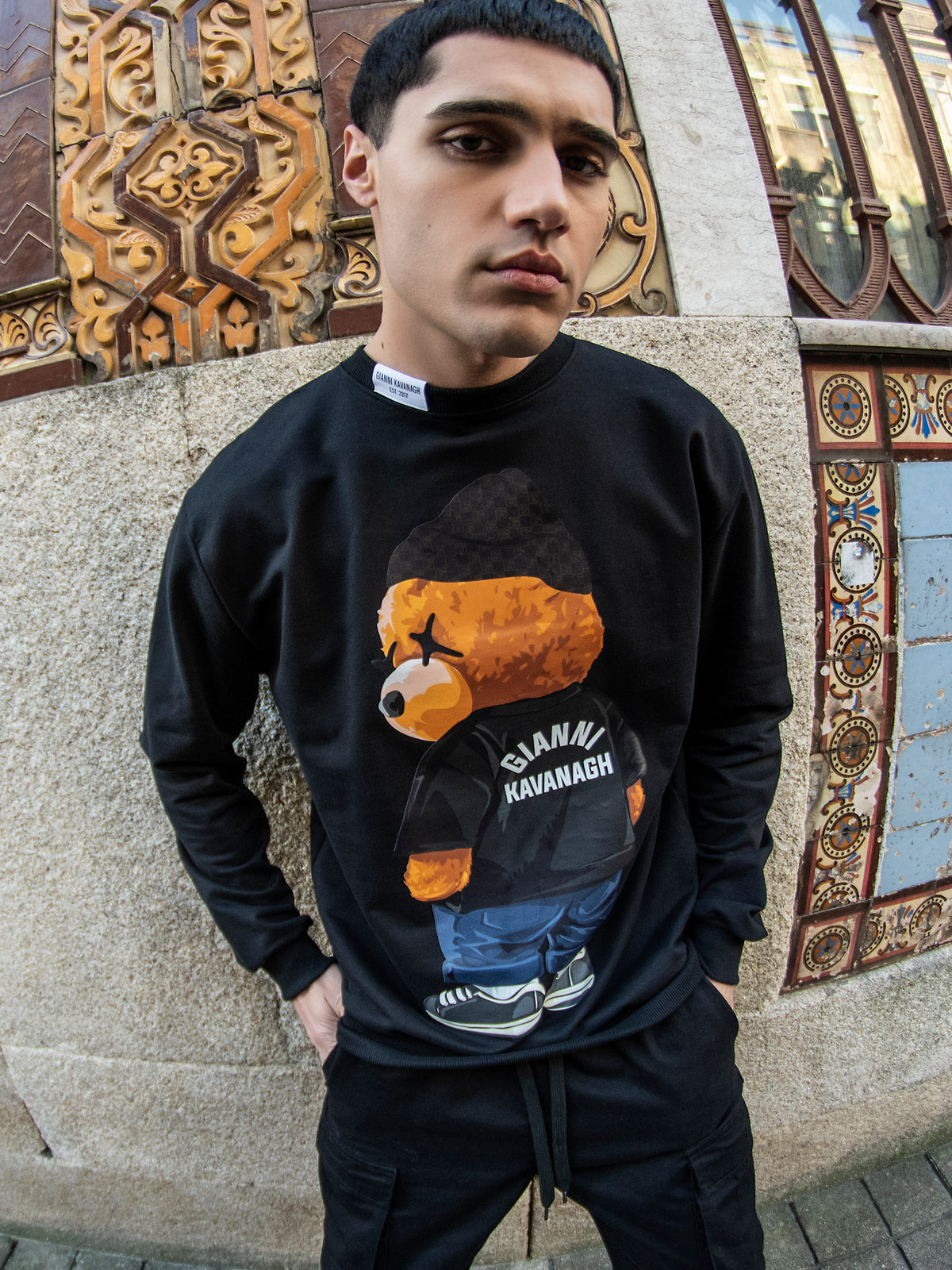 Black Lookback Sweat
