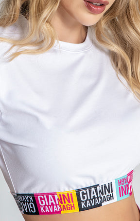 White Multiply Cropped Tee