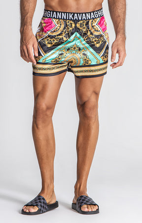 Multicolor Edgy Shorts