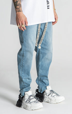 Light Blue Message Balloon Jeans