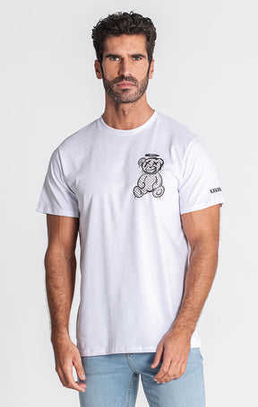 White Anniversary Teddy Tee