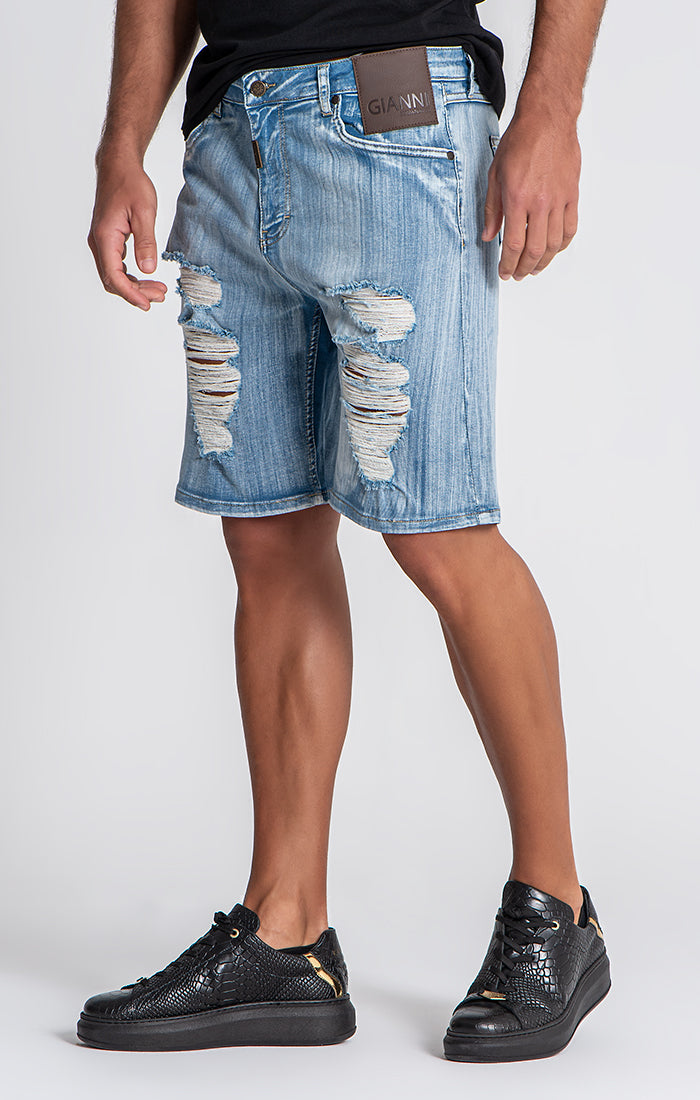 Medium Blue GK25 Denim Shorts