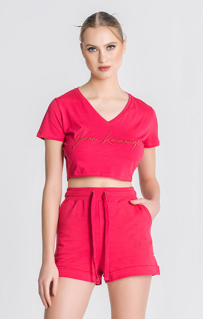 Pink Chromatica Cropped Tee