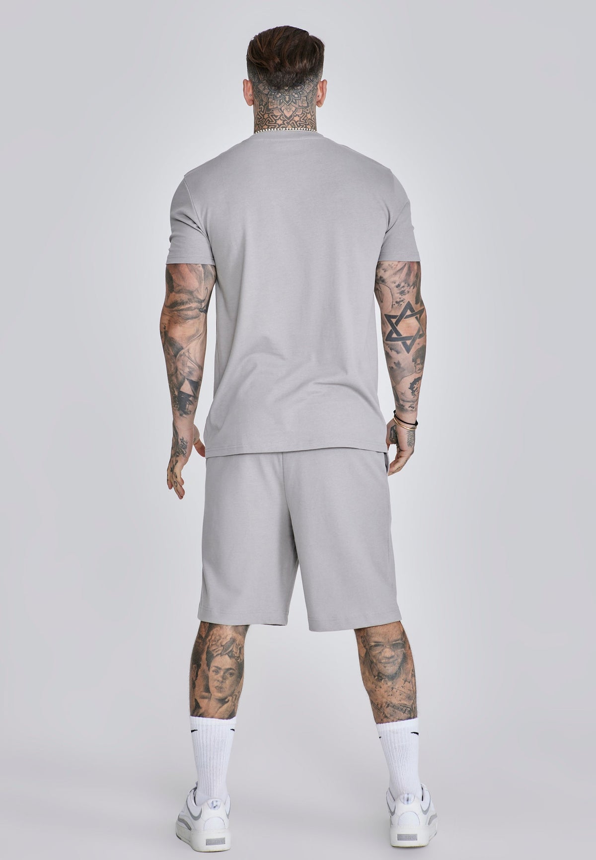 Grey T-Shirt and Shorts Set